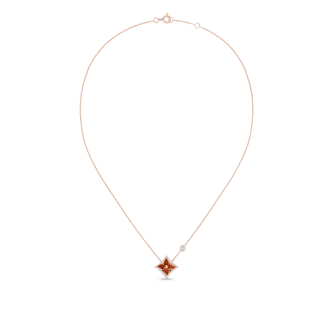 Louis Vuitton Color Blossom BB Star Pendant, Pink Gold, Cornelian And Diamond