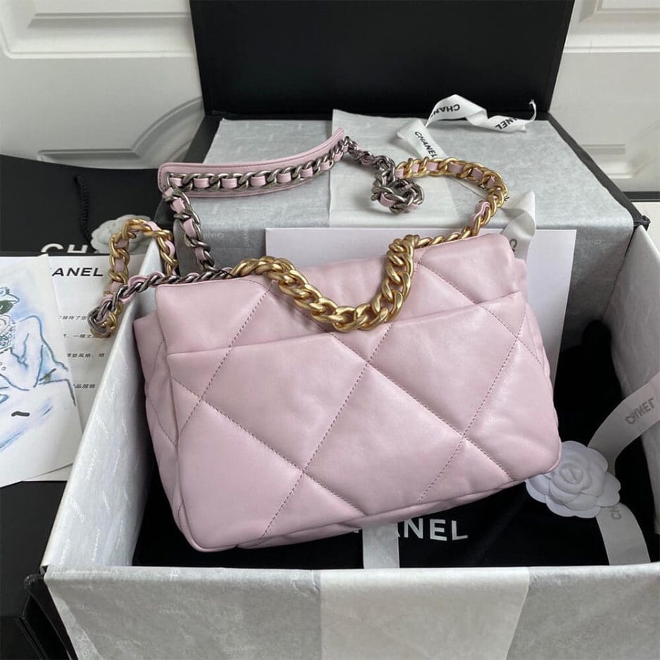 Chanel 19 Handbag AS1160 Pink