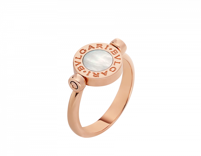 Bulgari ring with double-sided gemstones