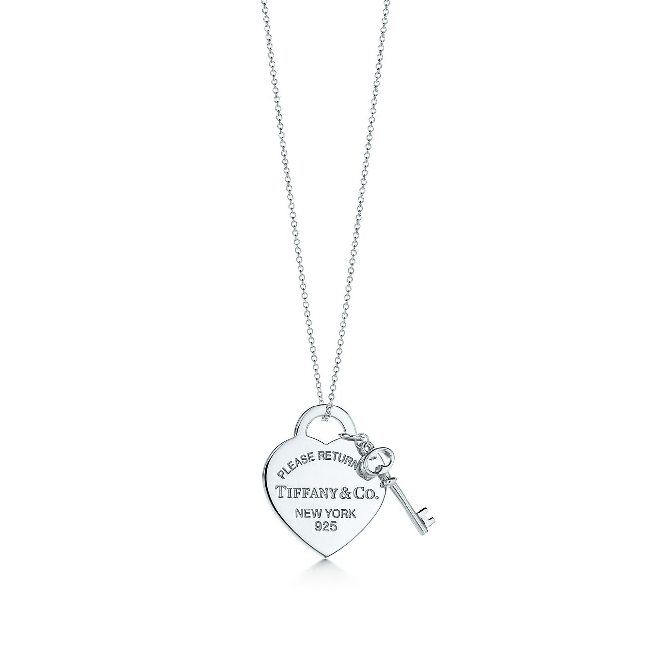 Tiffany & Co. Return to  Heart Tag with Key Pendant