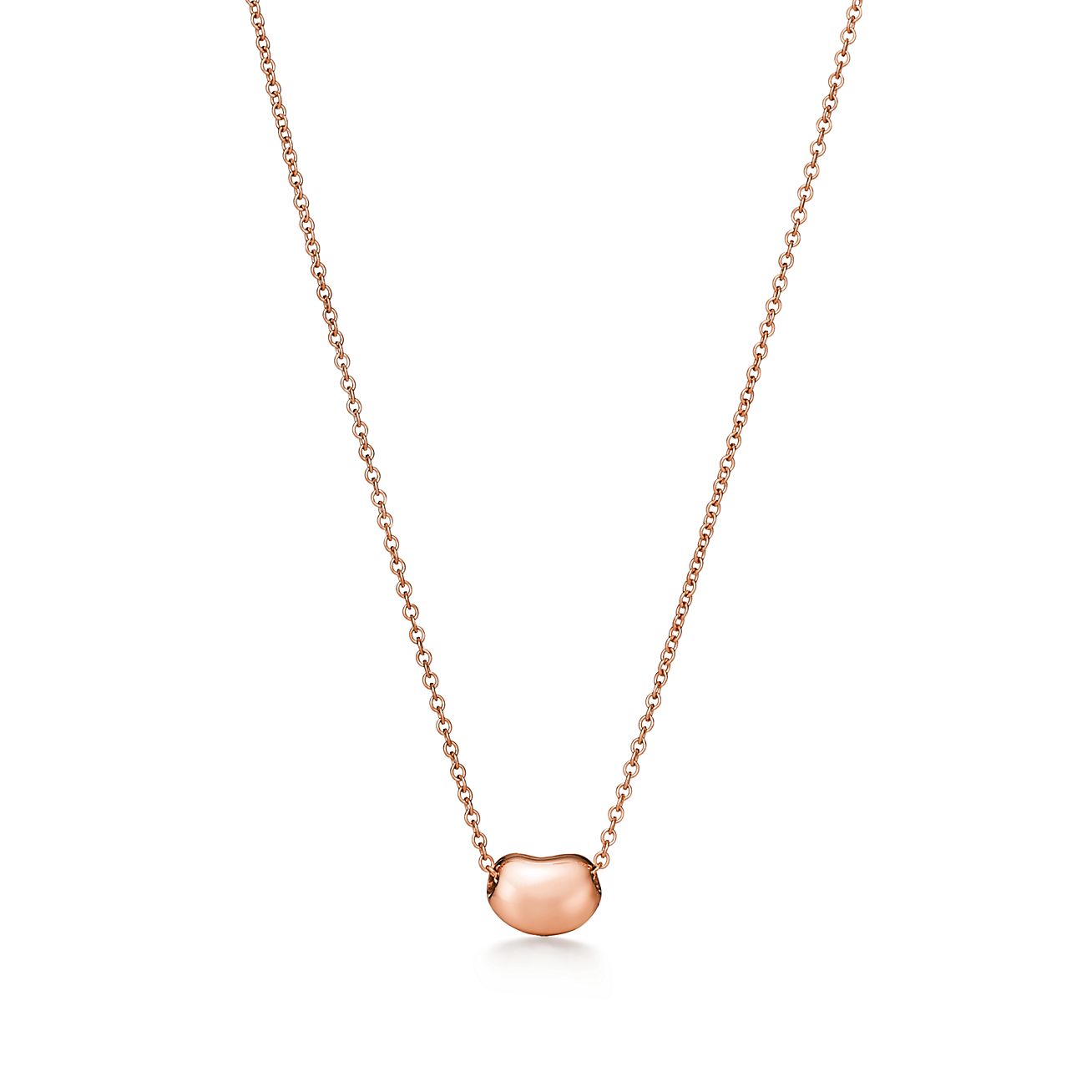 Tiffany & Co. Elsa Peretti Bean design Pendant in Rose Gold, 6.5 mm