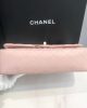 Chanel Medium Classic Double Flap Light Pink Caviar Light Gold Hardware