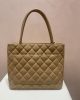 CHANEL Medallion Tote Bag Brown