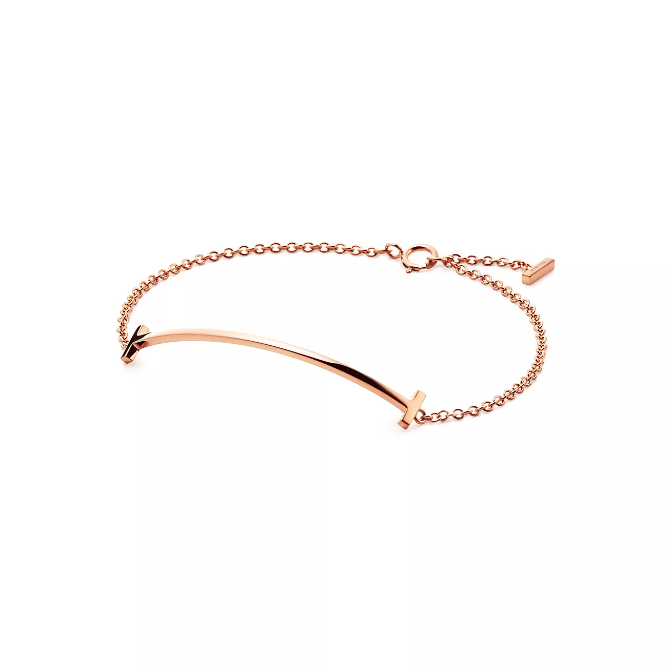 Tiffany & Co. T Smile Bracelet in Rose Gold