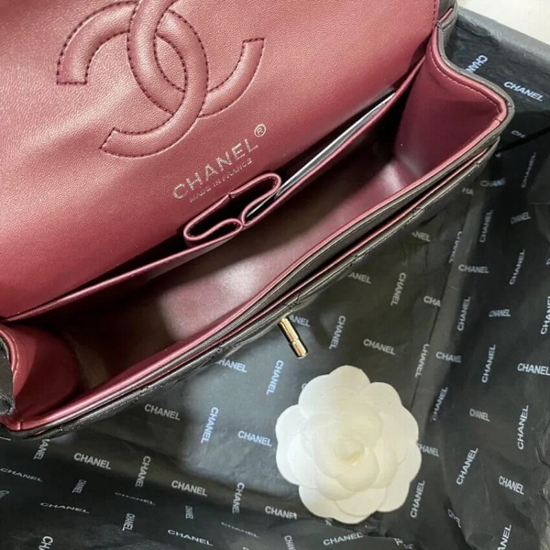 Chanel Small Class-Double Flap Bag A01113 In Lambskin