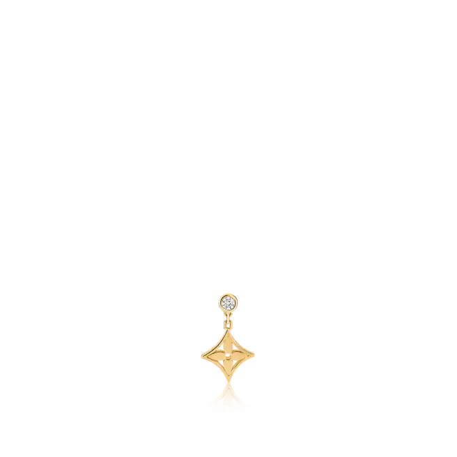 Louis Vuitton Idylle Blossom Ear Stud, Yellow Gold And Diamond - Per Unit
