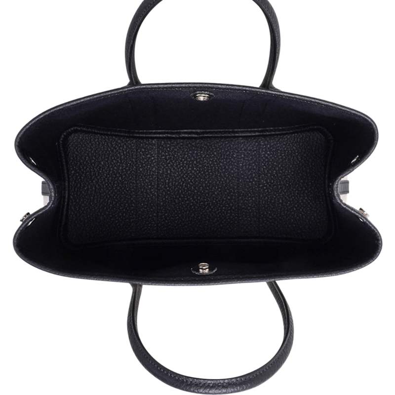 Bag Garden Party 30 Criss Cross Toile / Black Vache Country Leather