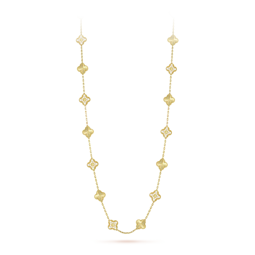 Van Cleef & Arpels Vintage Alhambra long necklace, 20 motifs