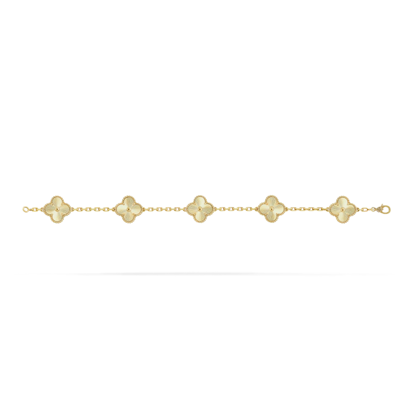 Van Cleef & Arpels Vintage Alhambra bracelet, 5 motifs