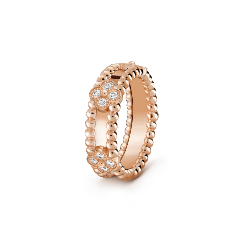 Van Cleef & Arpels Perlee sweet clovers ring
