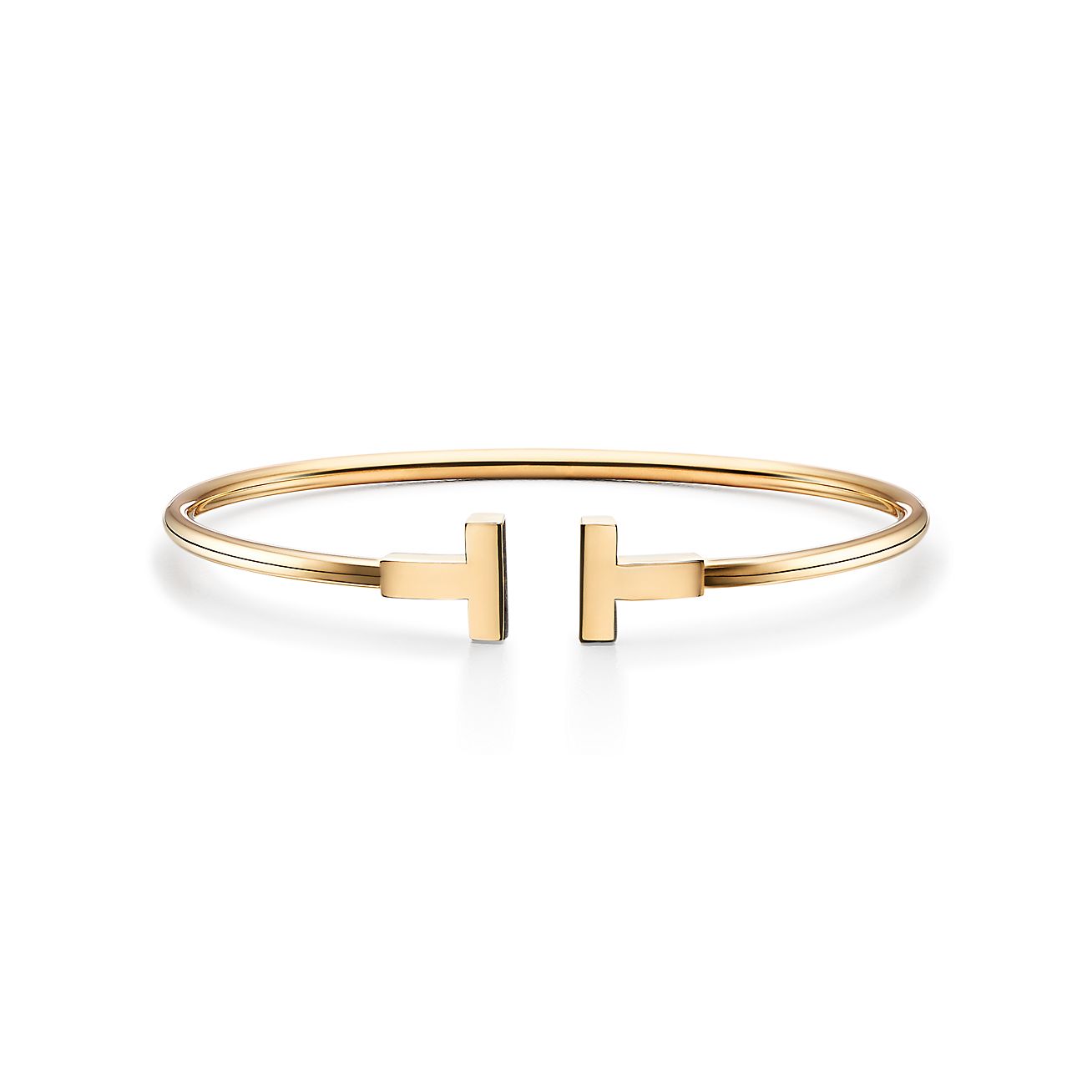 Tiffany & Co. T Wire Bracelet in Stainless steel and gold plating Gold