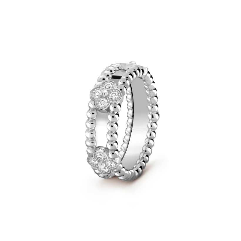 Van Cleef & Arpels Perlee sweet clovers ring