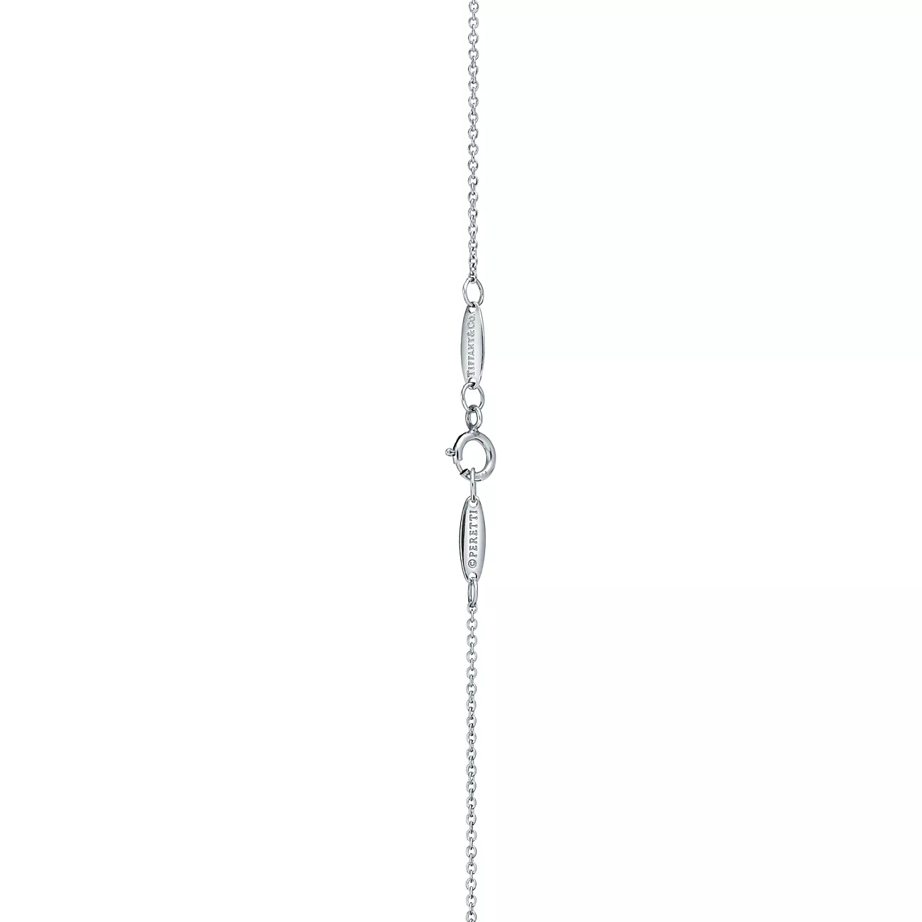 Tiffany & Co. Elsa Peretti Open Heart Pendant in Platinum with Diamonds