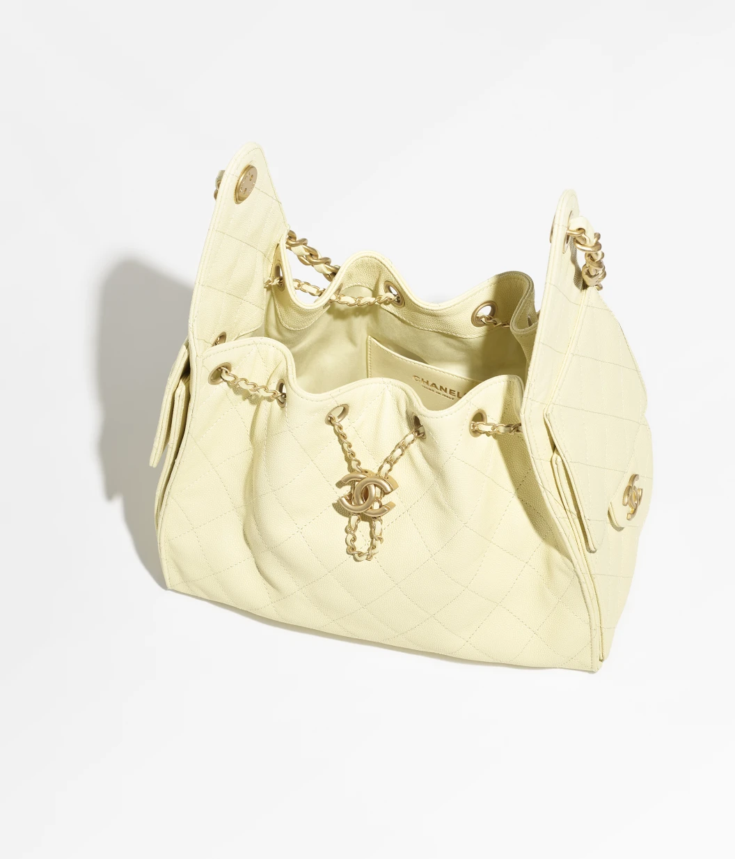 CHANEL 25 small bag(Light Yellow)