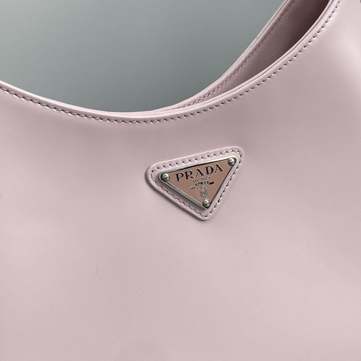 Prada Cleo Brushed Leather  Shoulder Bag