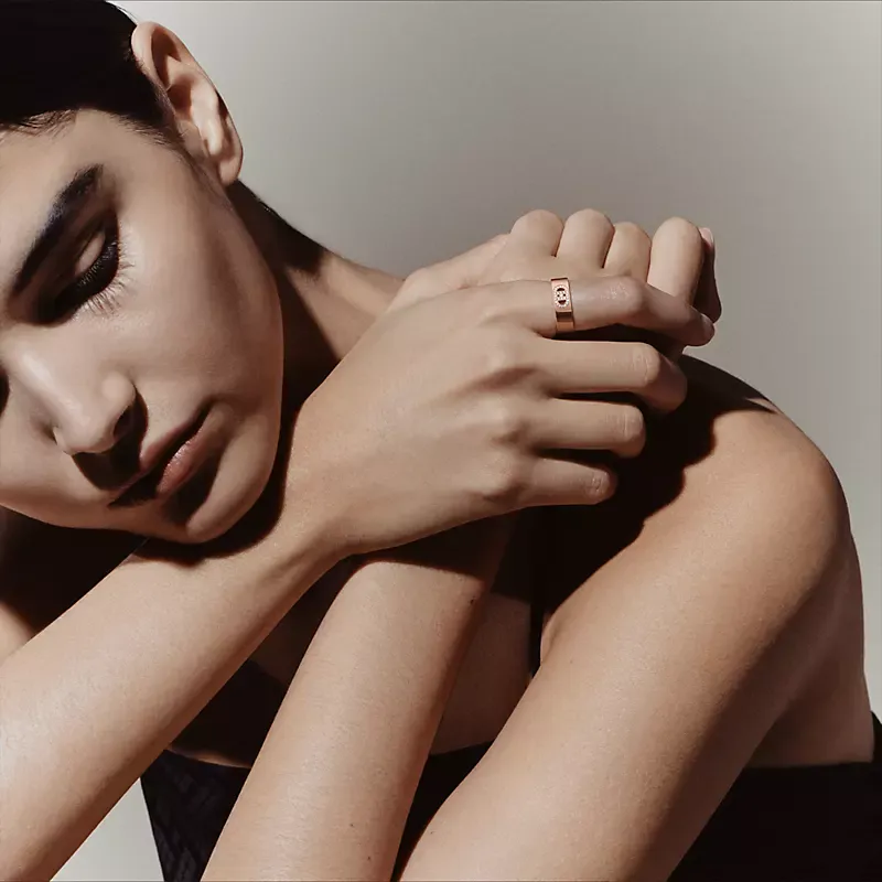 Hermes H d'ancre ring, small model