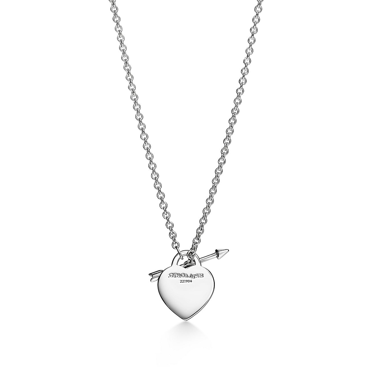 Tiffany & Co. Return to  Lovestruck Heart Tag Pendant in Silver, Small