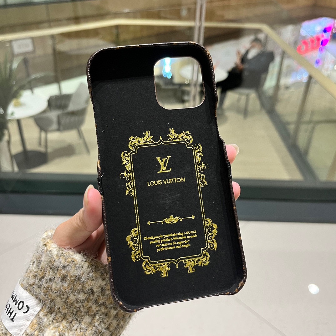 Louis Vuitton | Flower Patterns Star Leather iPhone Case