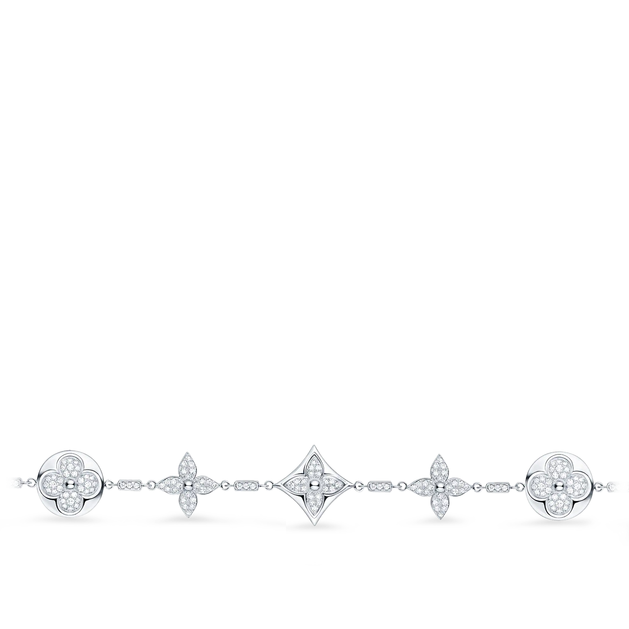 Louis Vuitton Color Blossom Bracelet, White Gold And Diamonds
