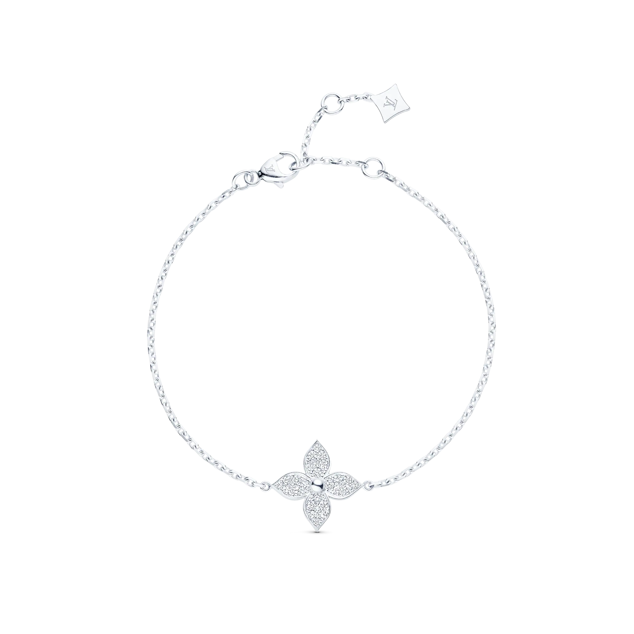 Louis Vuitton Star Blossom Bracelet, White Gold, Diamonds