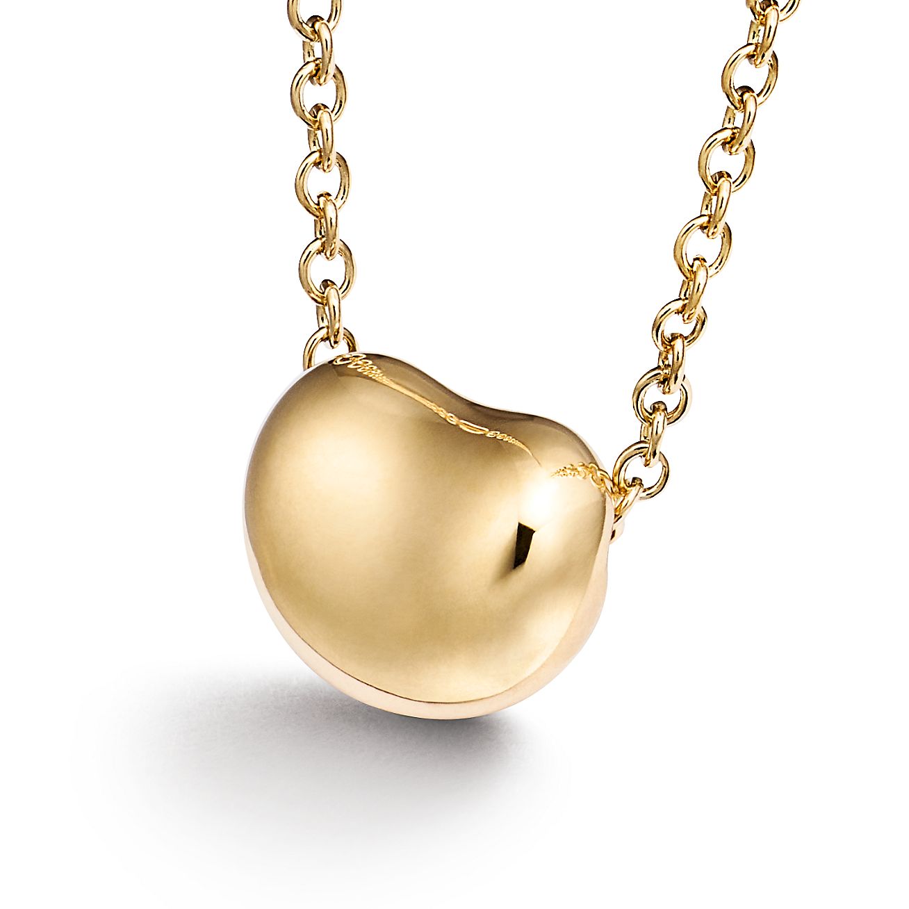 Tiffany & Co. Elsa Peretti Bean design Pendant in Yellow Gold, 6.5 mm