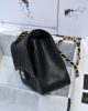 Chanel Large Classic Handbag Grained Calfskin & Gold-Tone Metal A58600