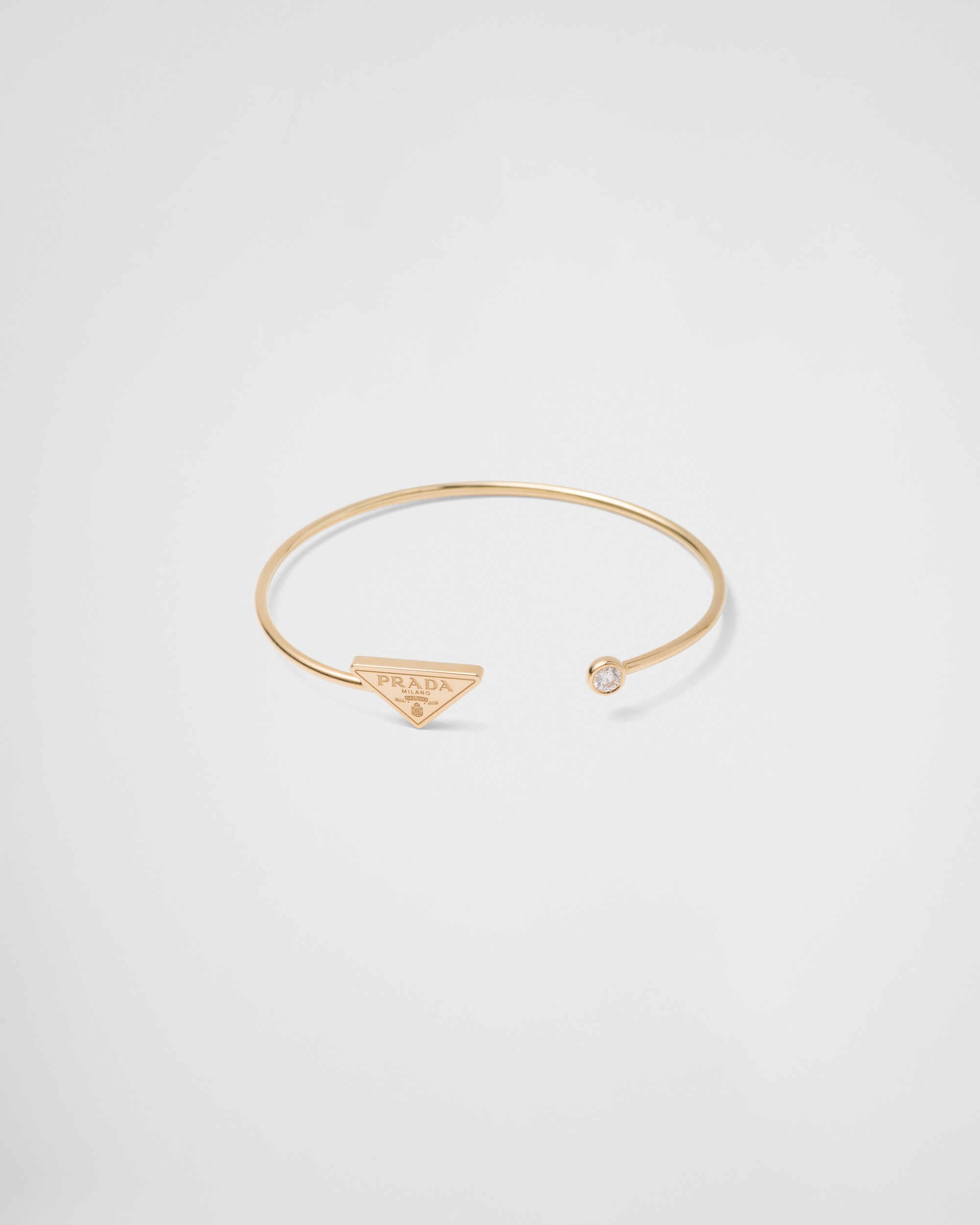 Prada Eternal Gold bangle bracelet in yellow gold with diamond