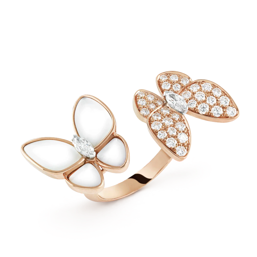 Van Cleef & Arpels Two Butterfly Between the Finger ring