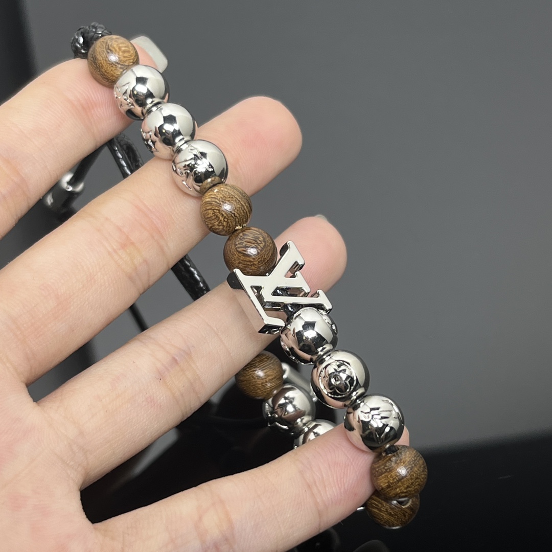 Louis Vuitton 18K  Surfin' Brown Beads Bracelet