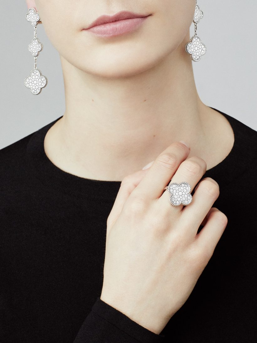 Van Cleef & Arpels Magic Alhambra earrings, 3 motifs