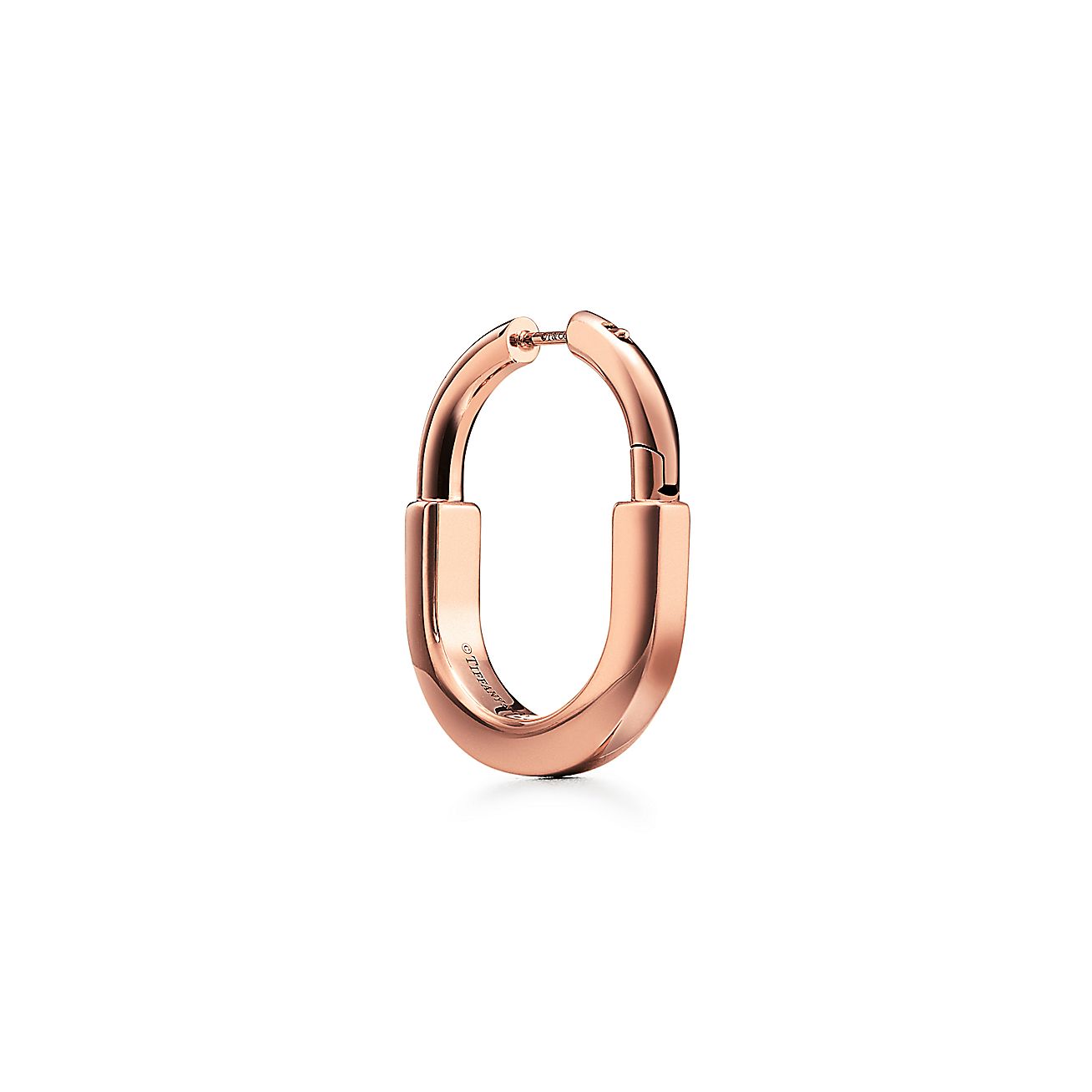 Tiffany & Co. Lock Earrings in Rose Gold, Medium