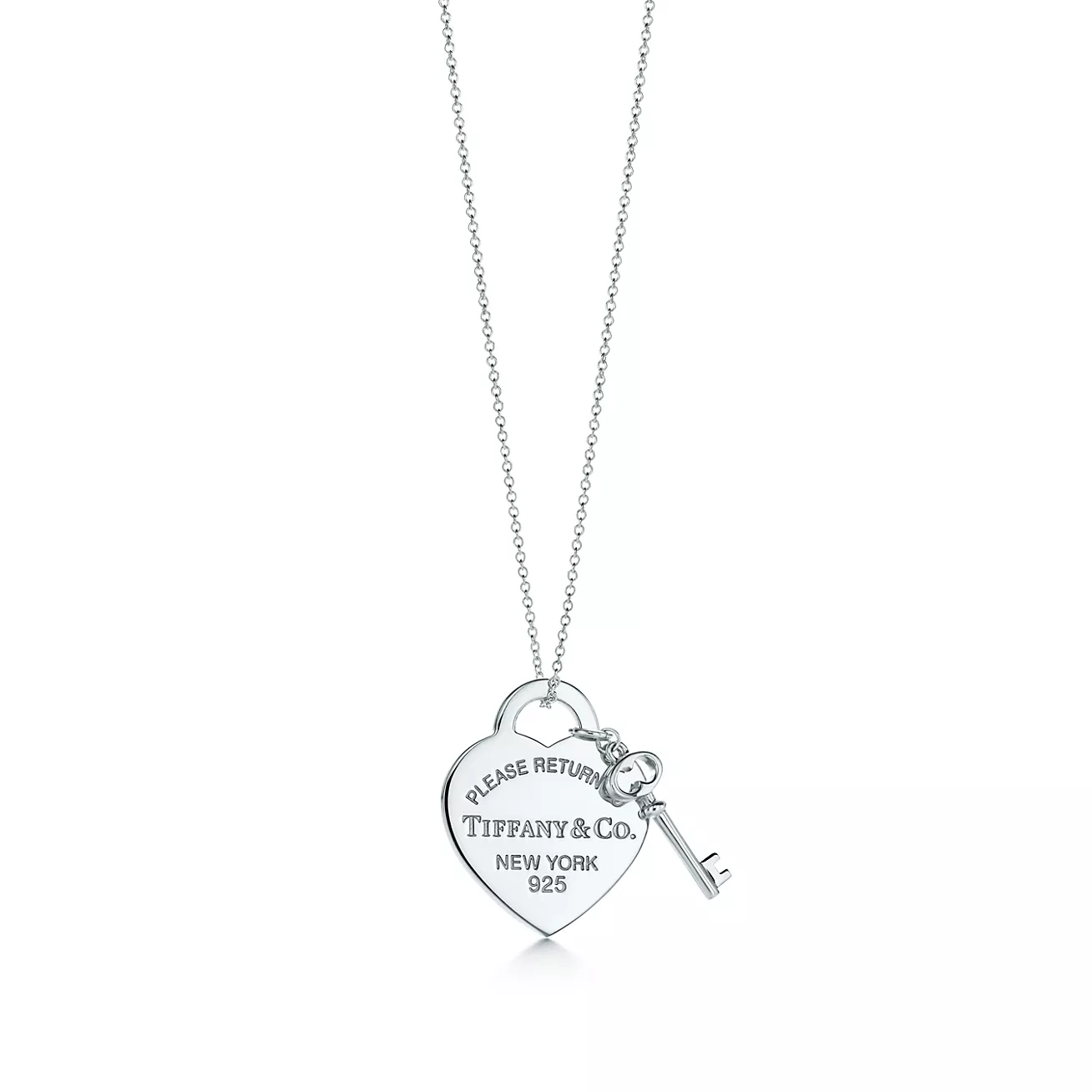 Tiffany & Co. Return to  Heart Tag with Key Pendant