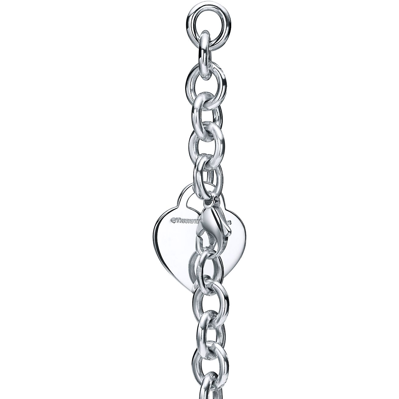 Tiffany & Co. Return to  Heart Tag Charm Bracelet in Silver