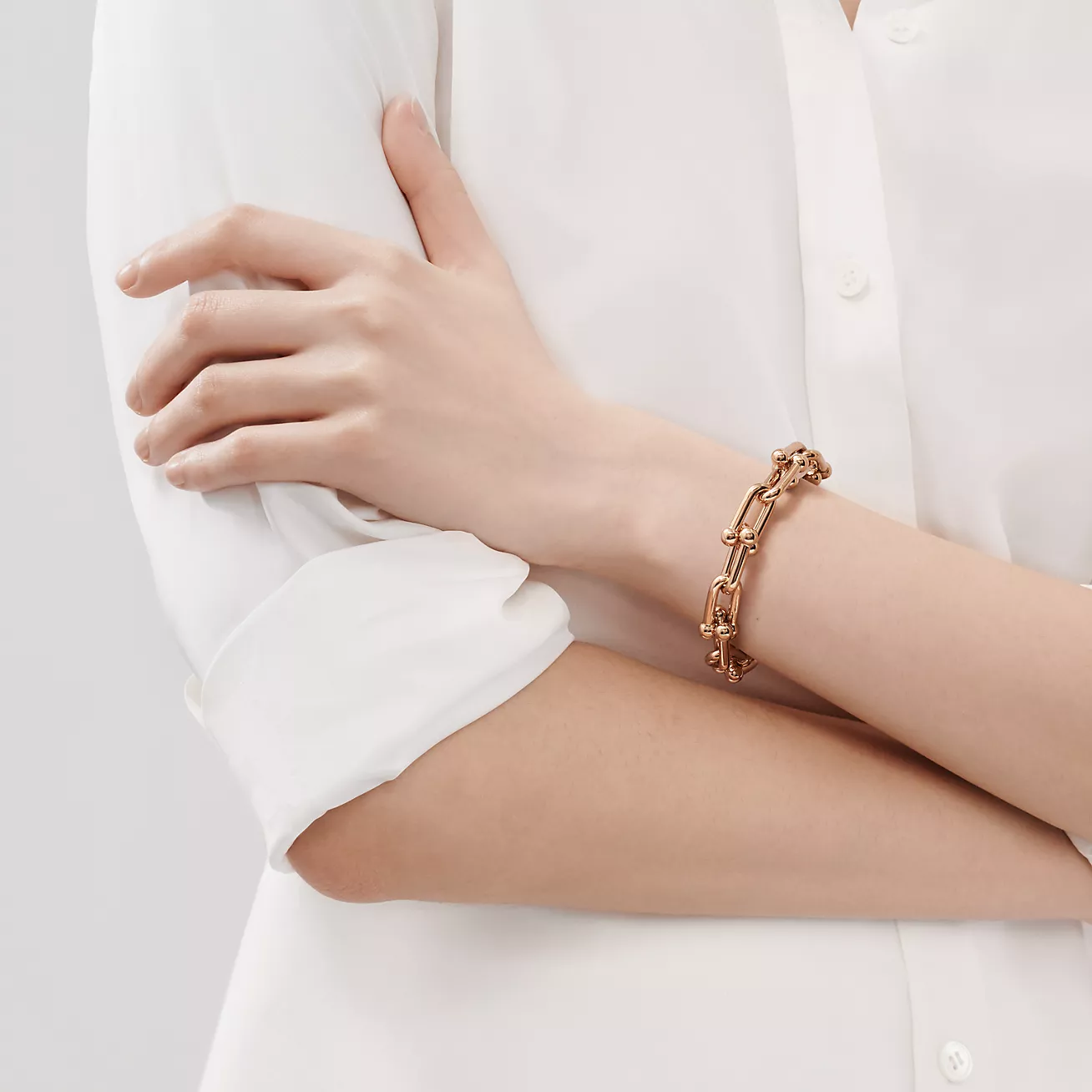 Tiffany & Co. HardWear Large Link Bracelet in Rose Gold