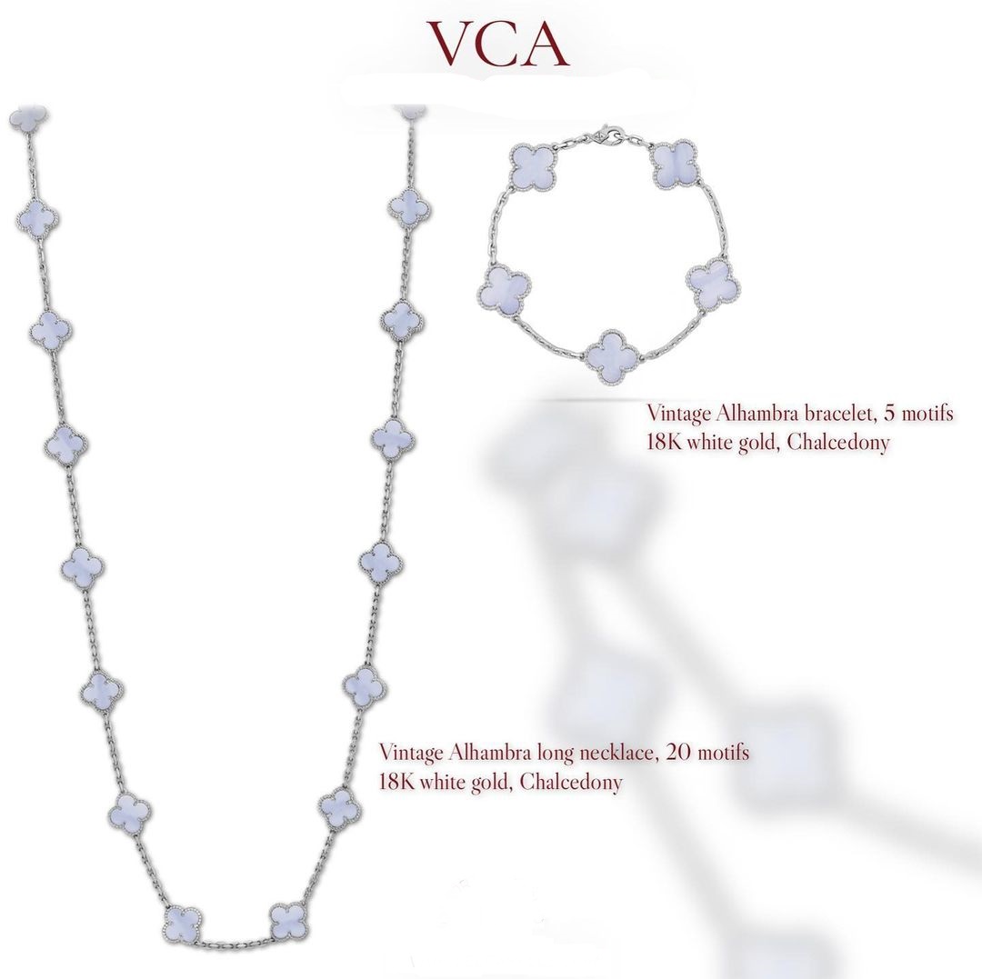 Amethyst Flower Design White Gold Necklace and Bracelet 20 White Gold