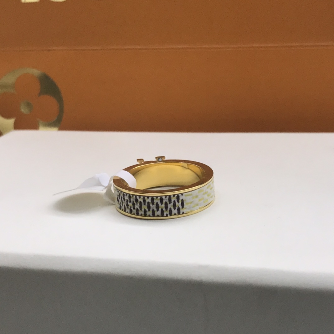 Louis Vuitton Nanogram Enamel Ring