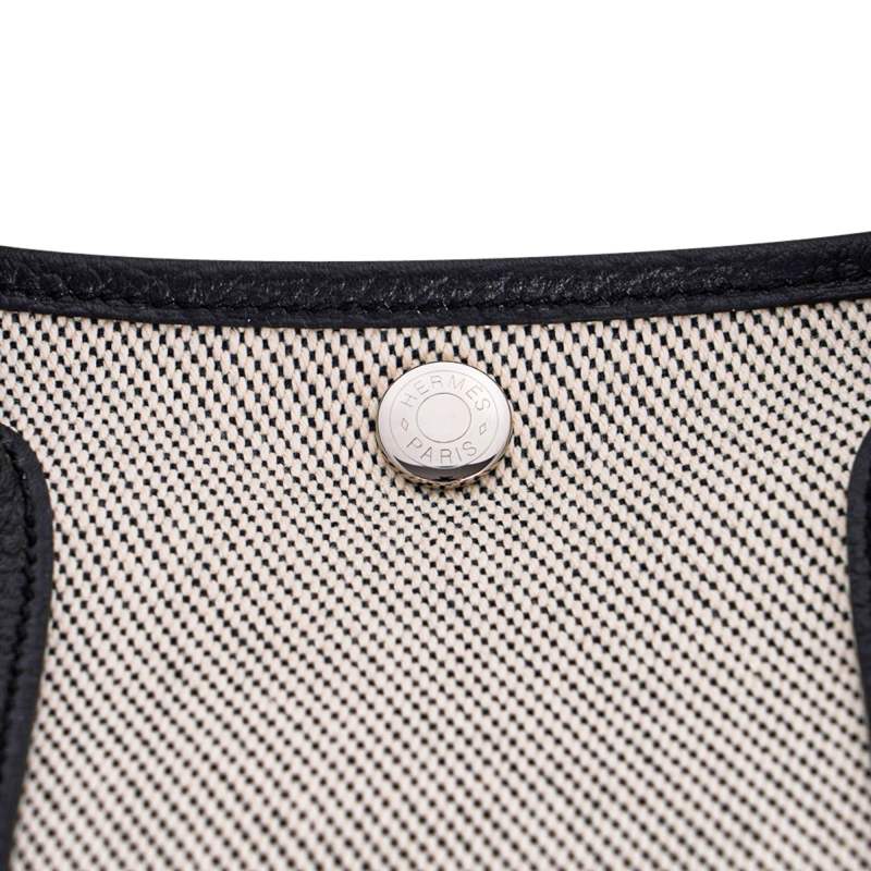 Bag Garden Party 30 Criss Cross Toile / Black Vache Country Leather