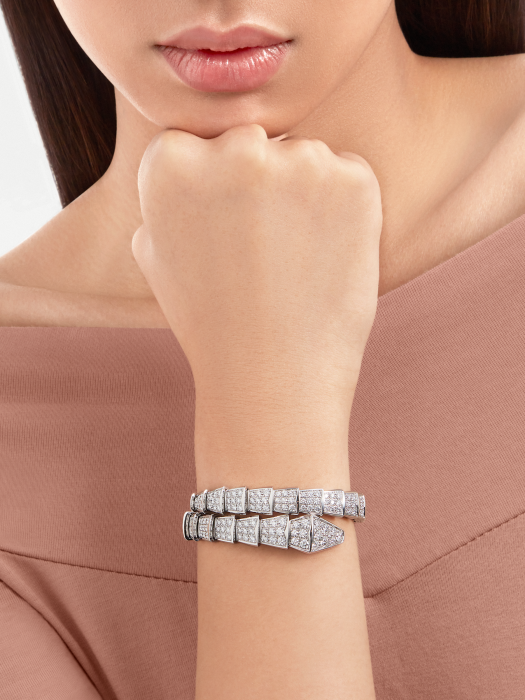 Bvlgari diamond bracelet in gold plated