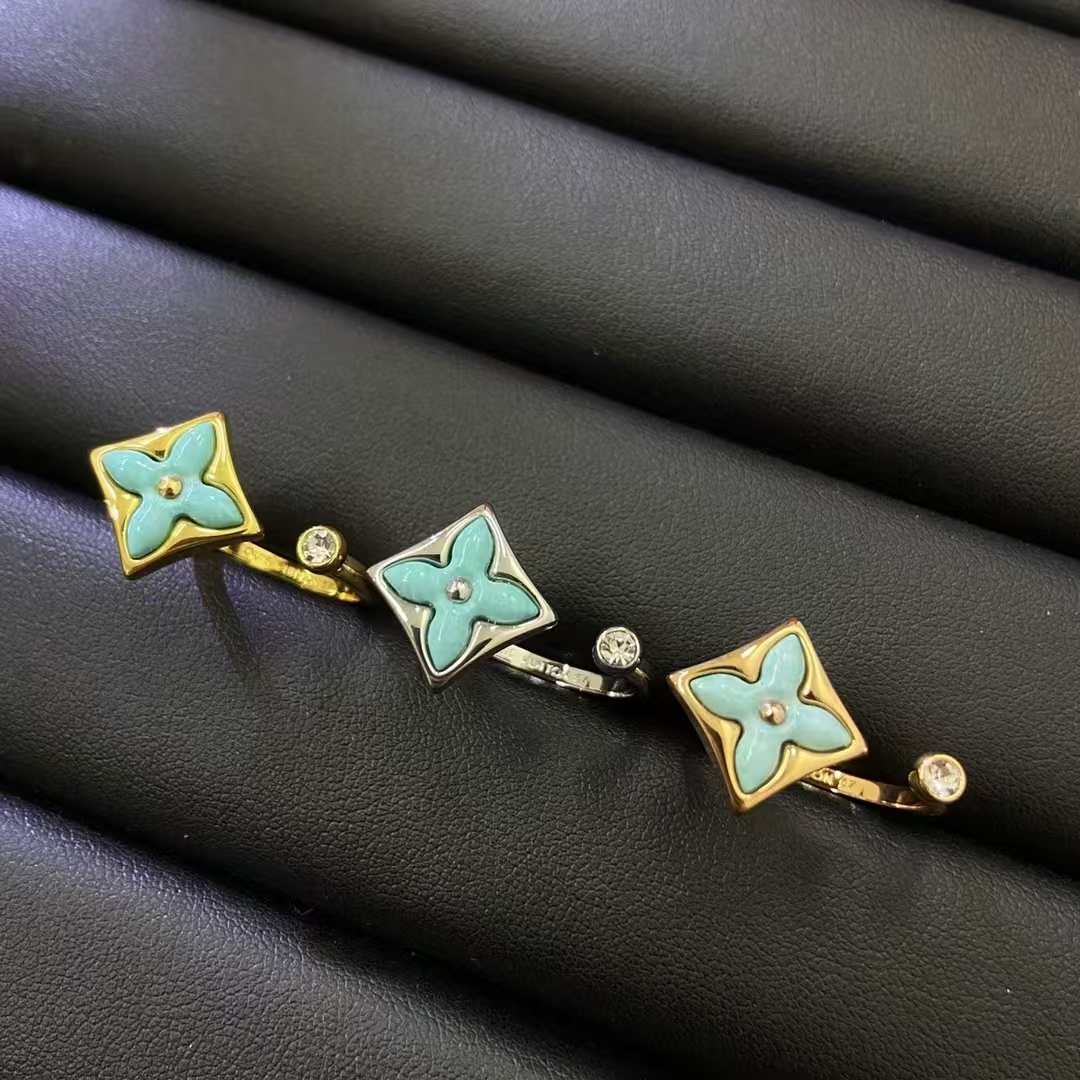 Louis Vuitton Colour Blossom Mini Star Ring, Onyx And Diamond