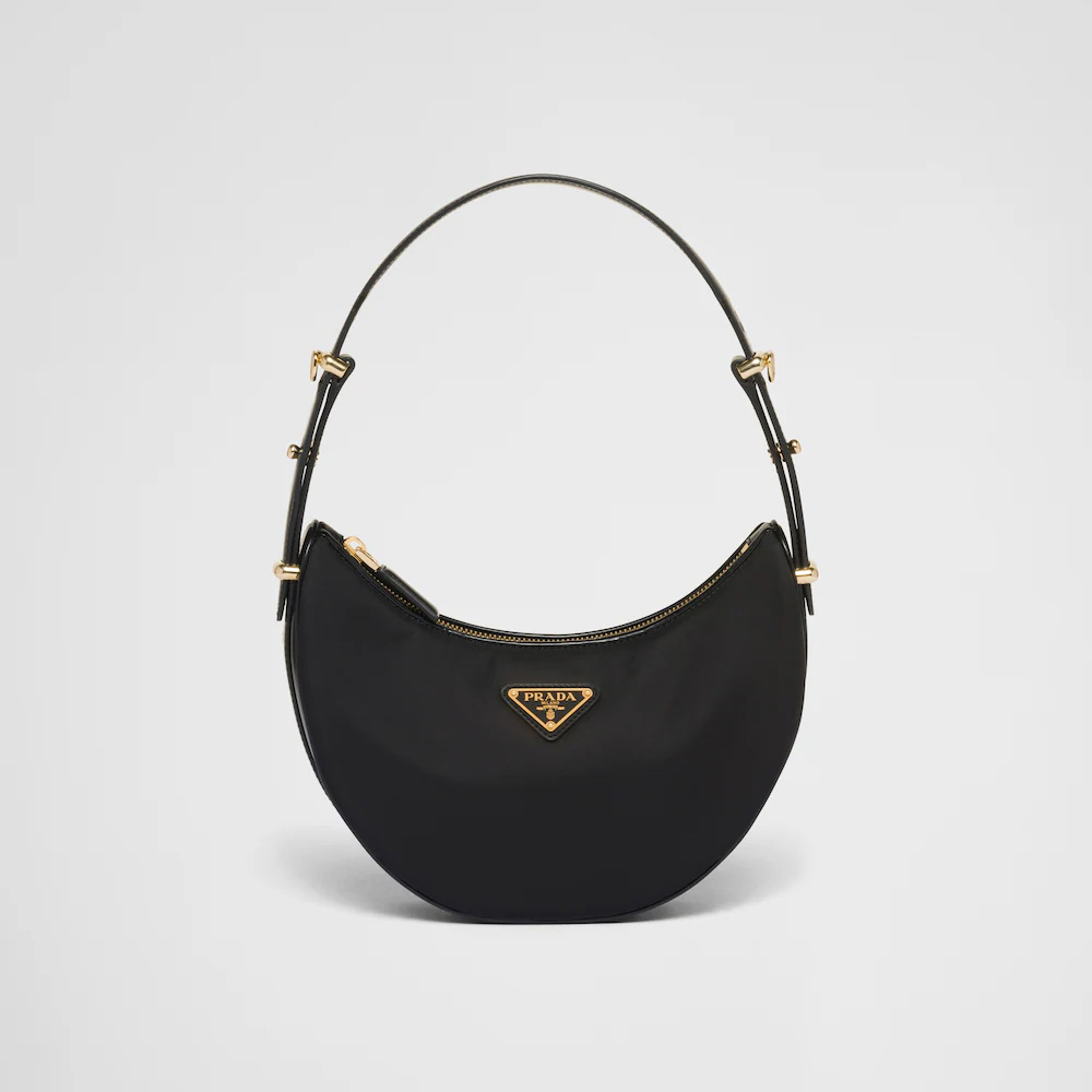 Arque Re-Nylon and brushed leather shoulder bag