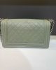 CHANEL MEDIUM BOY BAG CAVIAR LIGHT GREEN