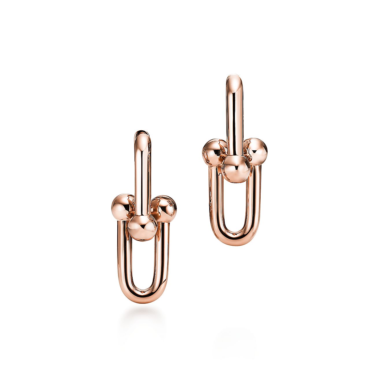 Tiffany & Co. HardWear Large Link Earrings in Rose Gold