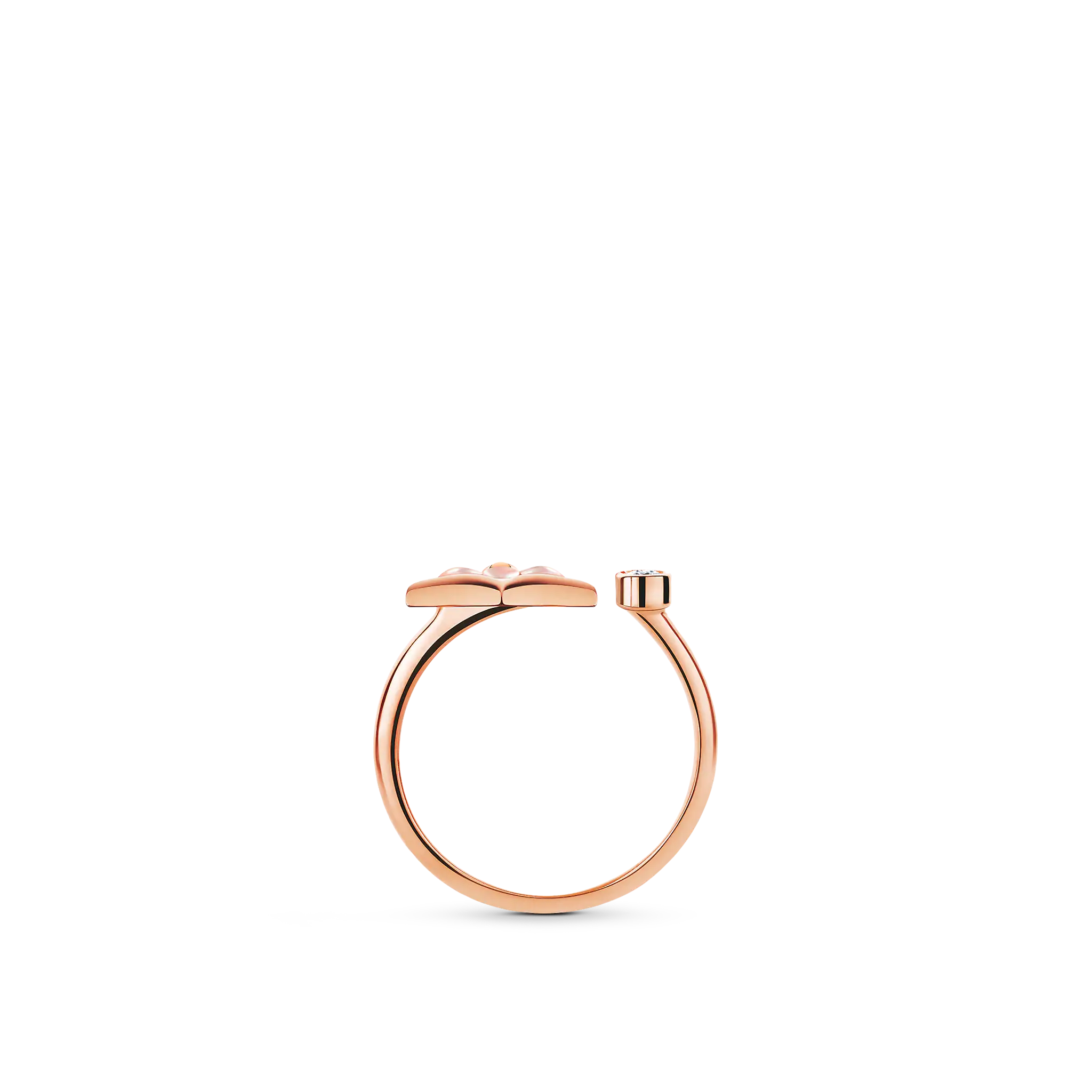 Louis Vuitton Color Blossom Mini Star Ring, Pink Gold, Pink Mother-Of-Pearl And Diamond