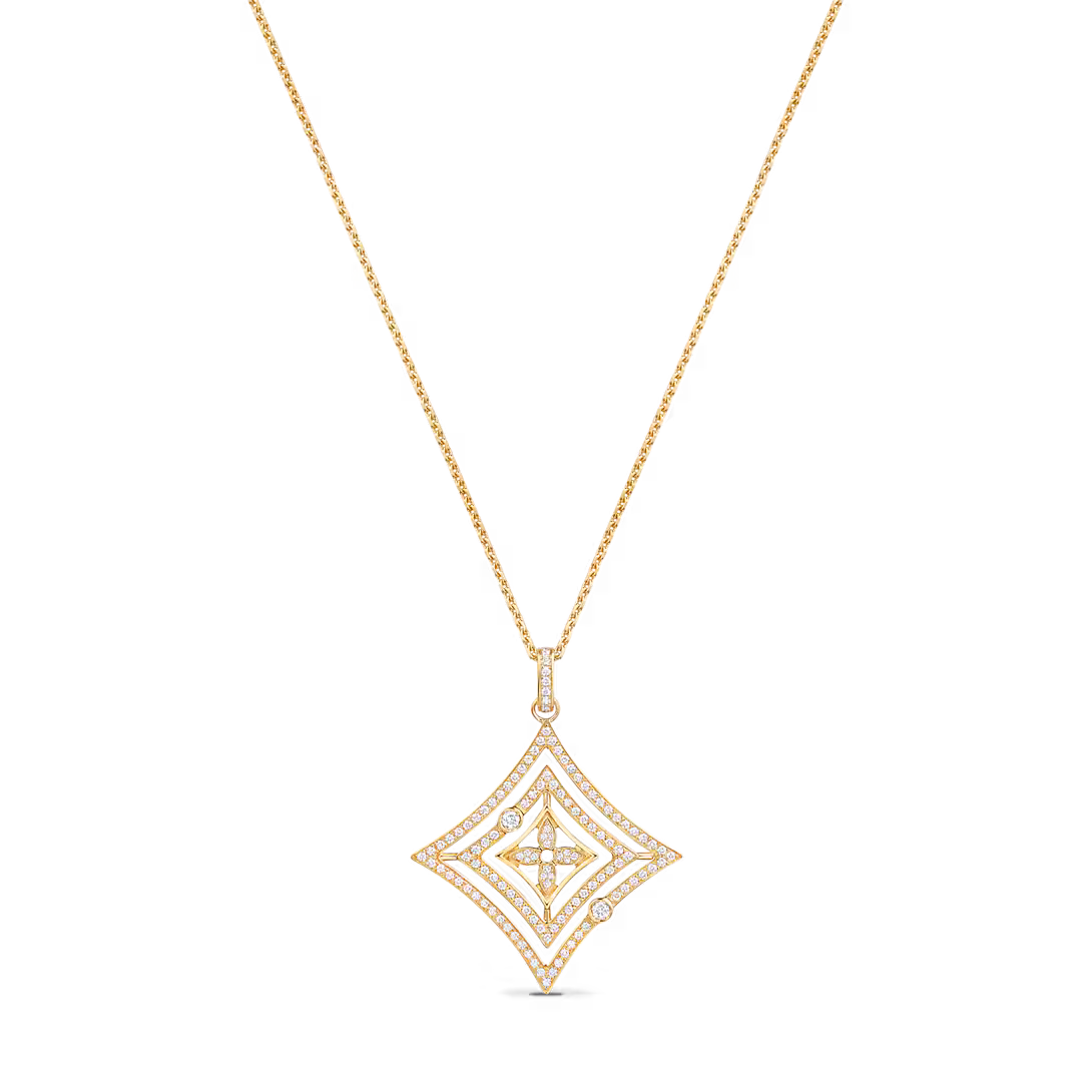 Louis Vuitton Idylle Blossom Medallion, Yellow Gold And Diamonds Q93765