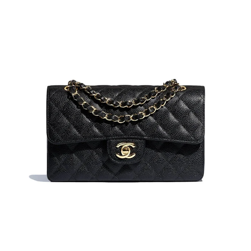 Chanel Small Class-Double Flap Bag A01113 Caviar Calfskin