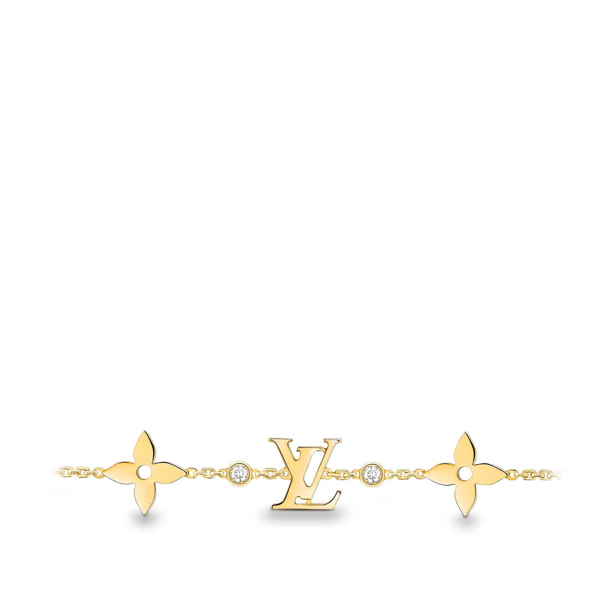 Louis Vuitton IDYLLE BLOSSOM MONOGRAM BRACELET, YELLOW GOLD AND DIAMONDS