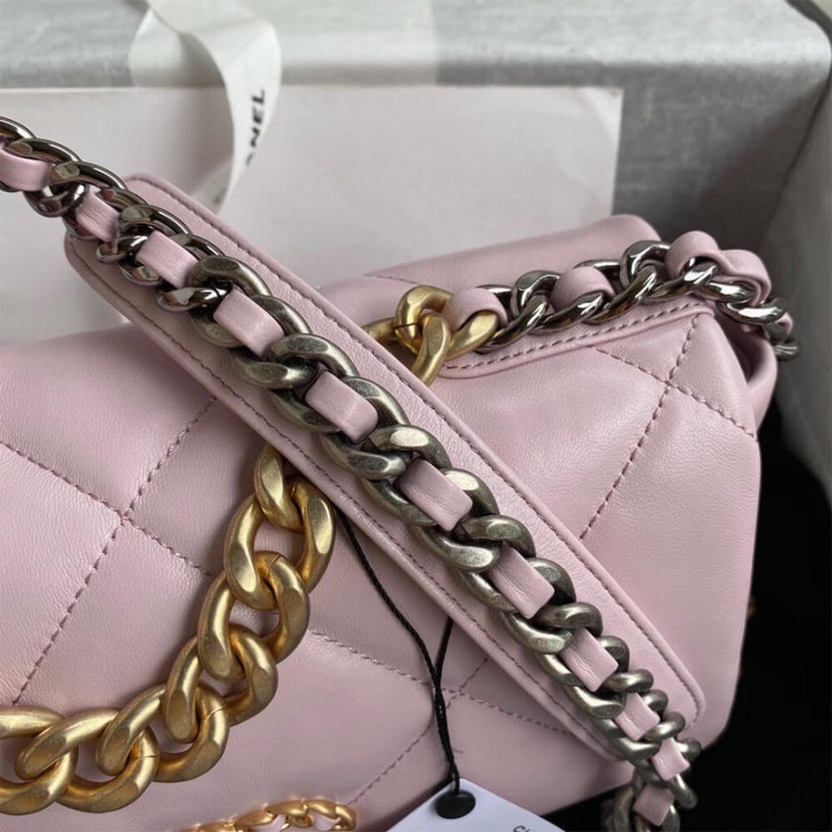 Chanel 19 Handbag AS1160 Pink