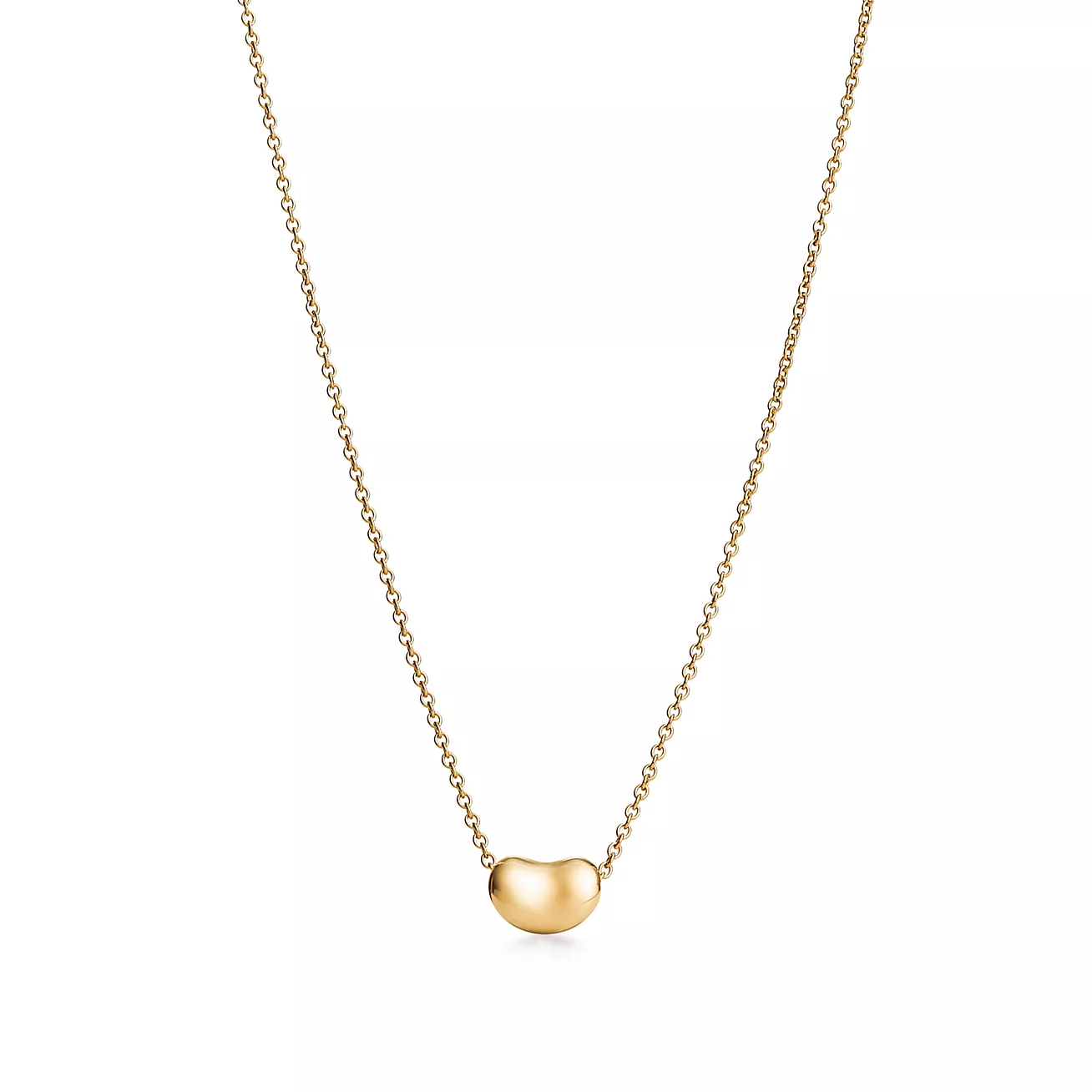 Tiffany & Co. Elsa Peretti Bean design Pendant in Yellow Gold, 6.5 mm