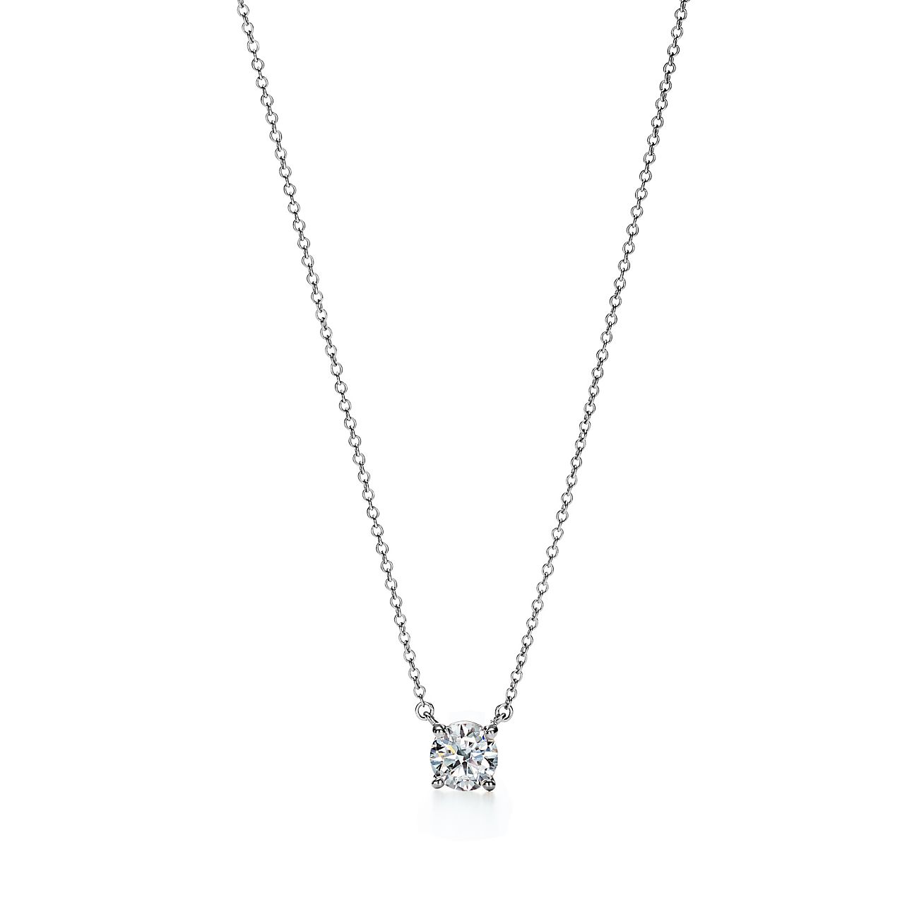 Tiffany & Co. solitaire diamond pendant