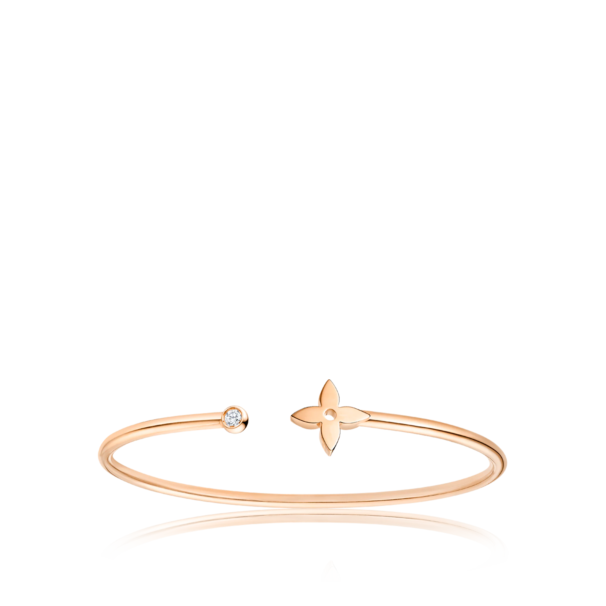 Louis Vuitton Idylle Blossom Twist Bracelet, Pink Gold